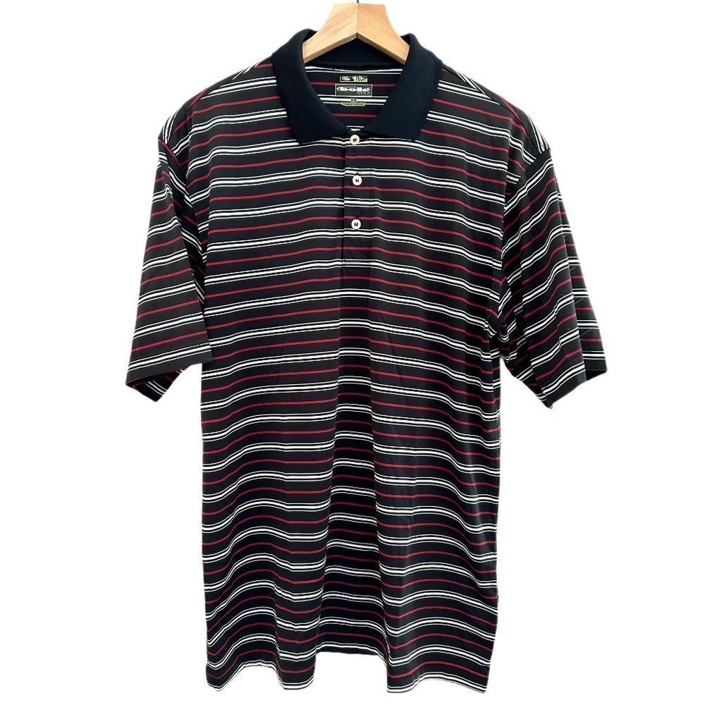Bolle Men's Striped Golf Polo Shirt Size M